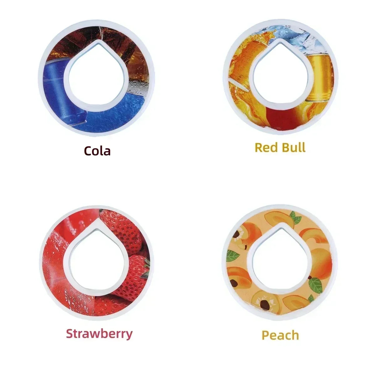 Pods 4pcs Flavoured Cherry Cola Watermelon Peach Blueberry Strawberry Pods 0 Sugar Used in Airup Bottle with Flavours A PACK