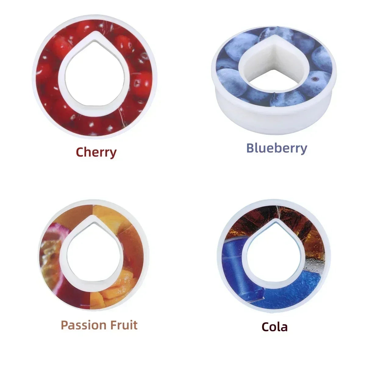 Pods 4pcs Flavoured Cherry Cola Watermelon Peach Blueberry Strawberry Pods 0 Sugar Used in Airup Bottle with Flavours A PACK