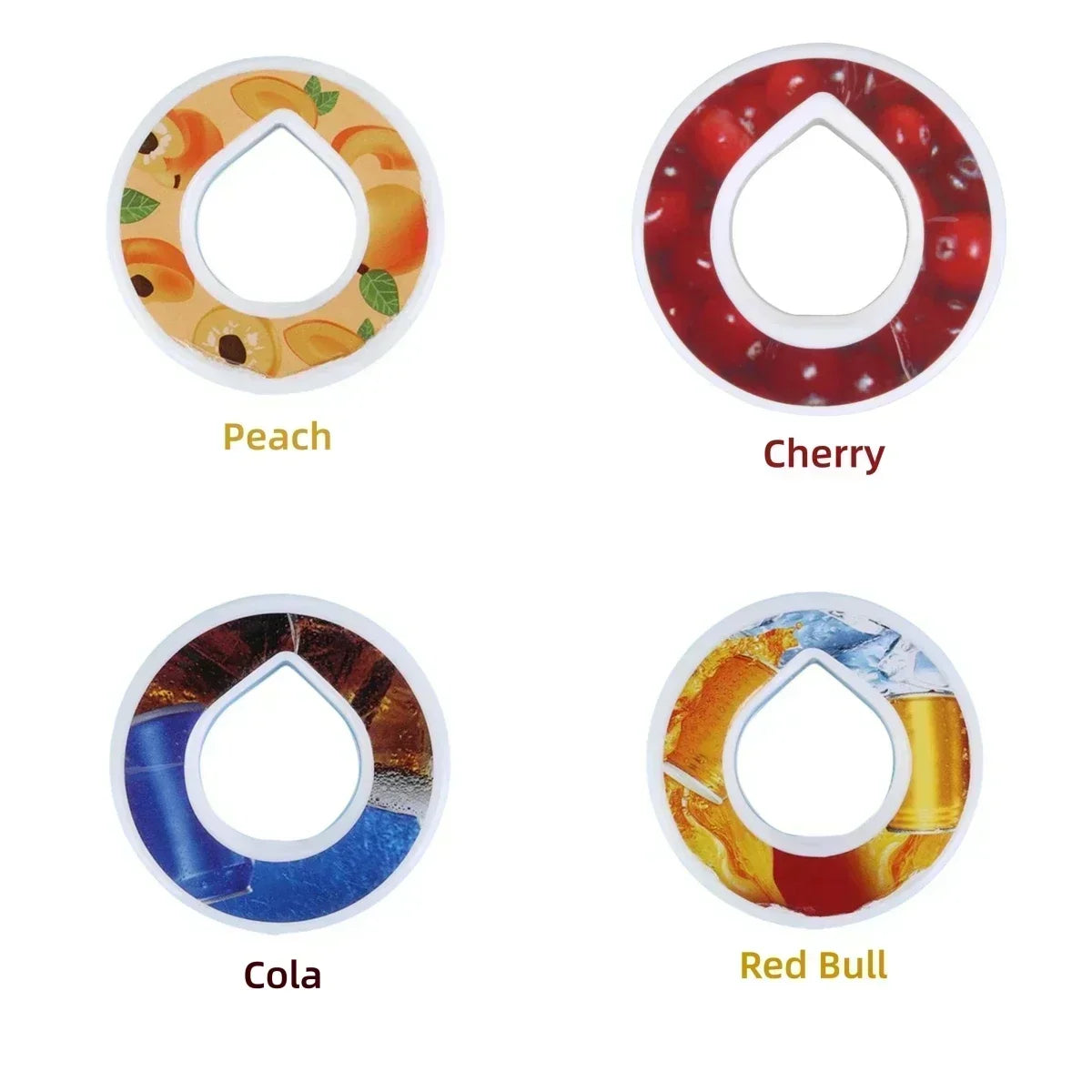 Pods 4pcs Flavoured Cherry Cola Watermelon Peach Blueberry Strawberry Pods 0 Sugar Used in Airup Bottle with Flavours A PACK