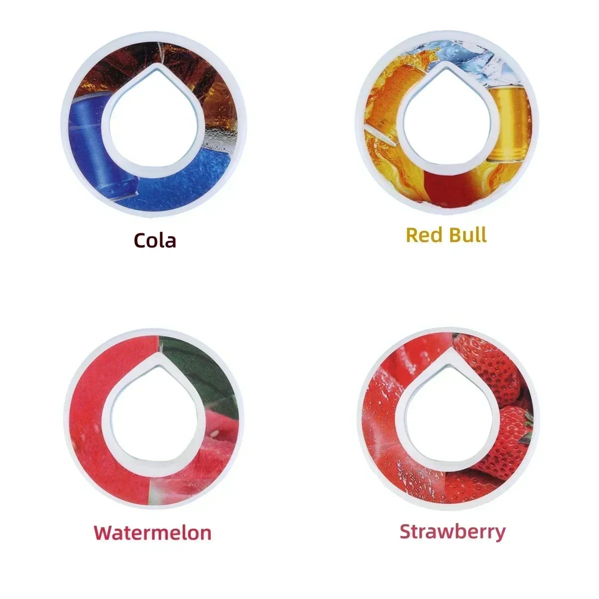 Pods 4pcs Flavoured Cherry Cola Watermelon Peach Blueberry Strawberry Pods 0 Sugar Used in Airup Bottle with Flavours A PACK