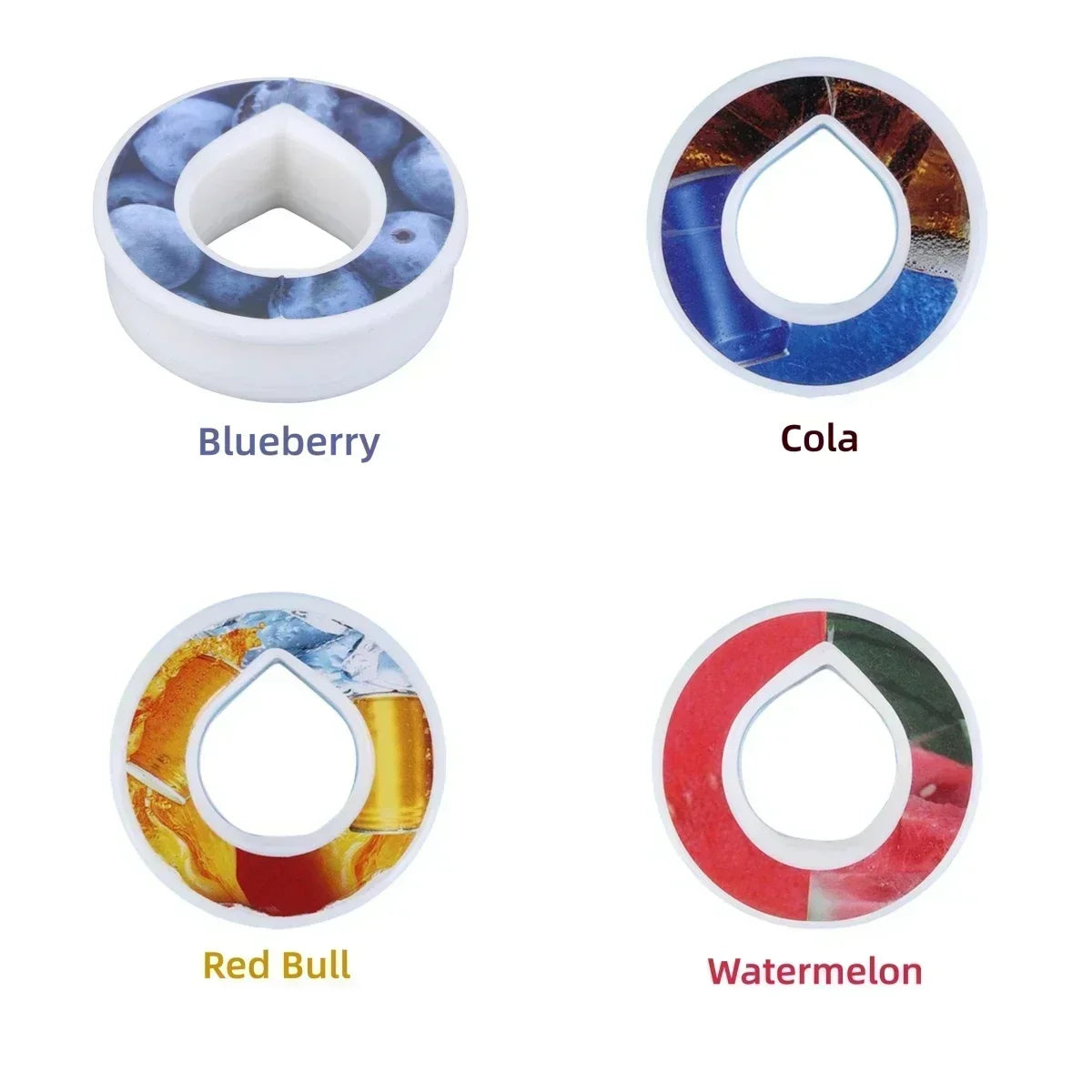 Pods 4pcs Flavoured Cherry Cola Watermelon Peach Blueberry Strawberry Pods 0 Sugar Used in Airup Bottle with Flavours A PACK