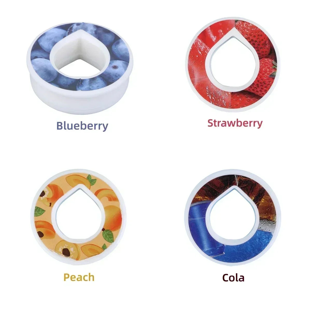 Pods 4pcs Flavoured Cherry Cola Watermelon Peach Blueberry Strawberry Pods 0 Sugar Used in Airup Bottle with Flavours A PACK