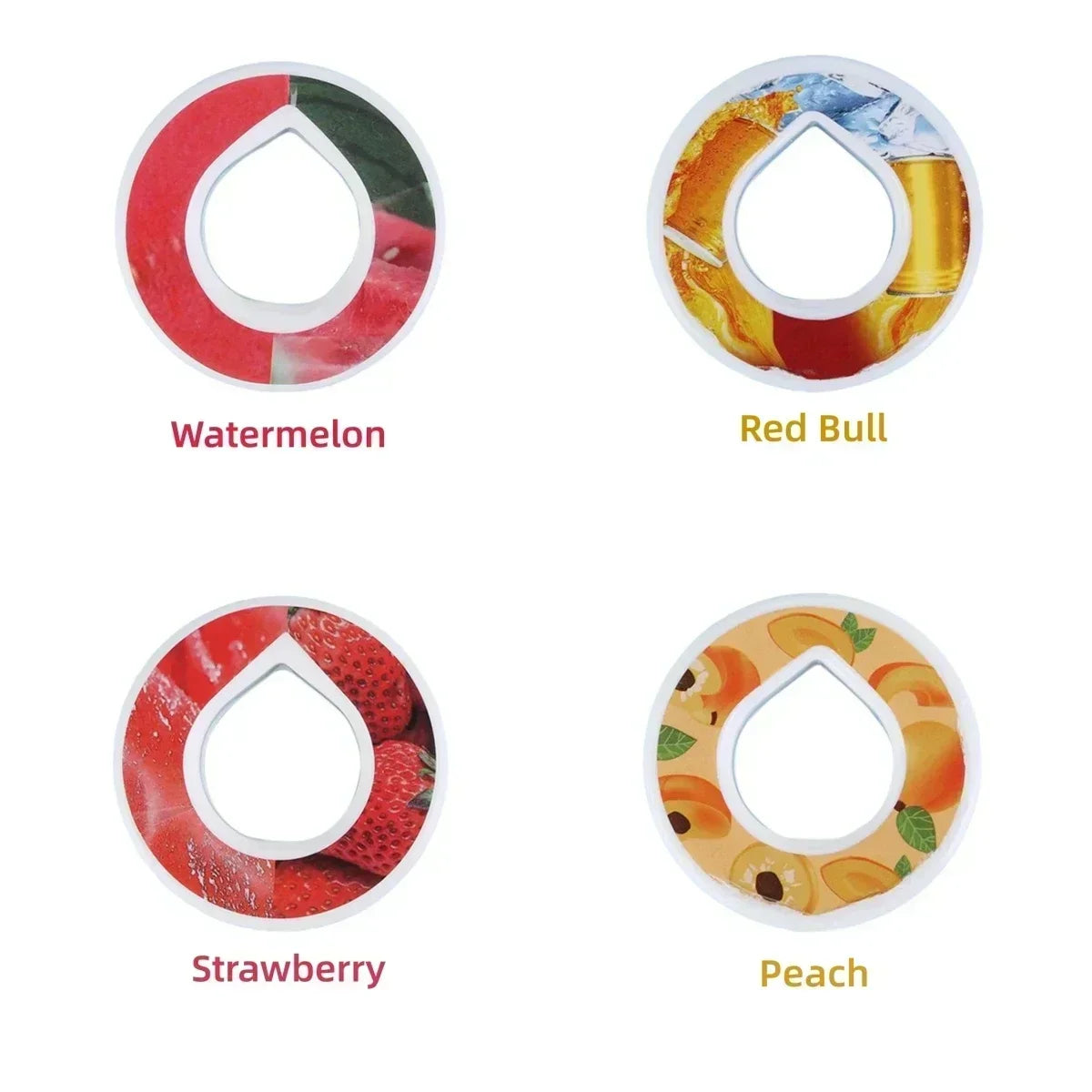 Pods 4pcs Flavoured Cherry Cola Watermelon Peach Blueberry Strawberry Pods 0 Sugar Used in Airup Bottle with Flavours A PACK