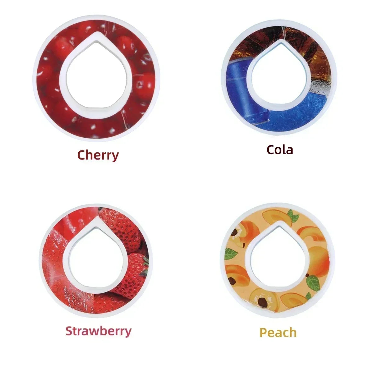 Pods 4pcs Flavoured Cherry Cola Watermelon Peach Blueberry Strawberry Pods 0 Sugar Used in Airup Bottle with Flavours A PACK